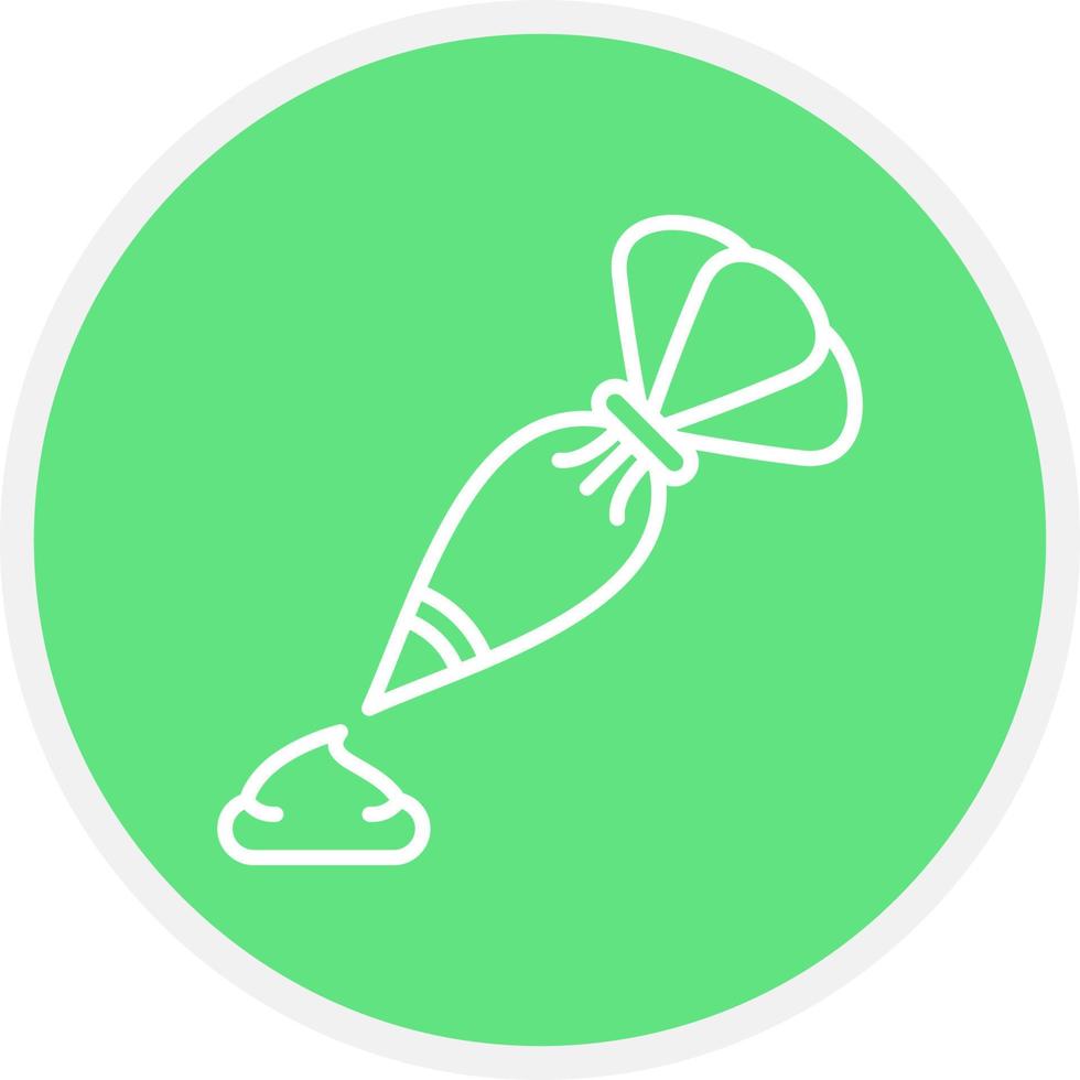 Piping Bag Creative Icon Design vector