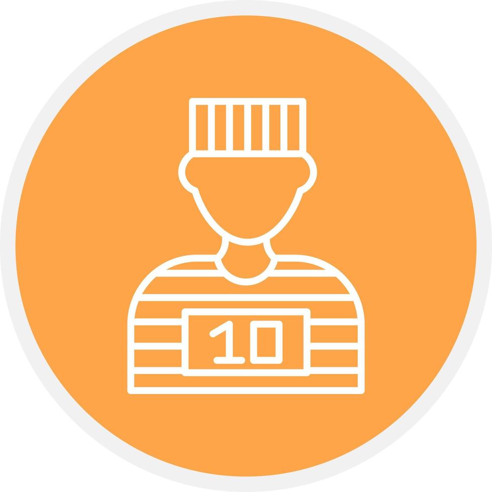 Prisoner Creative Icon Design vector