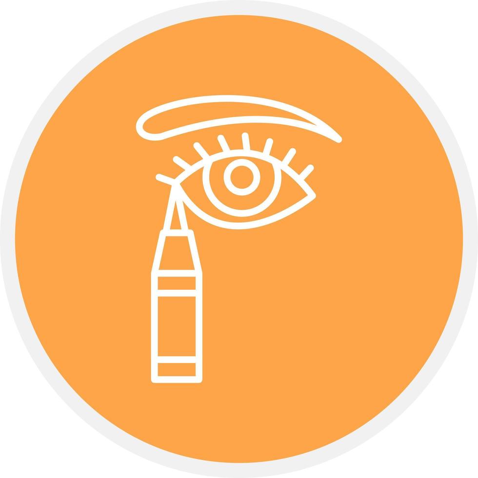 Eyeliner Creative Icon Design vector
