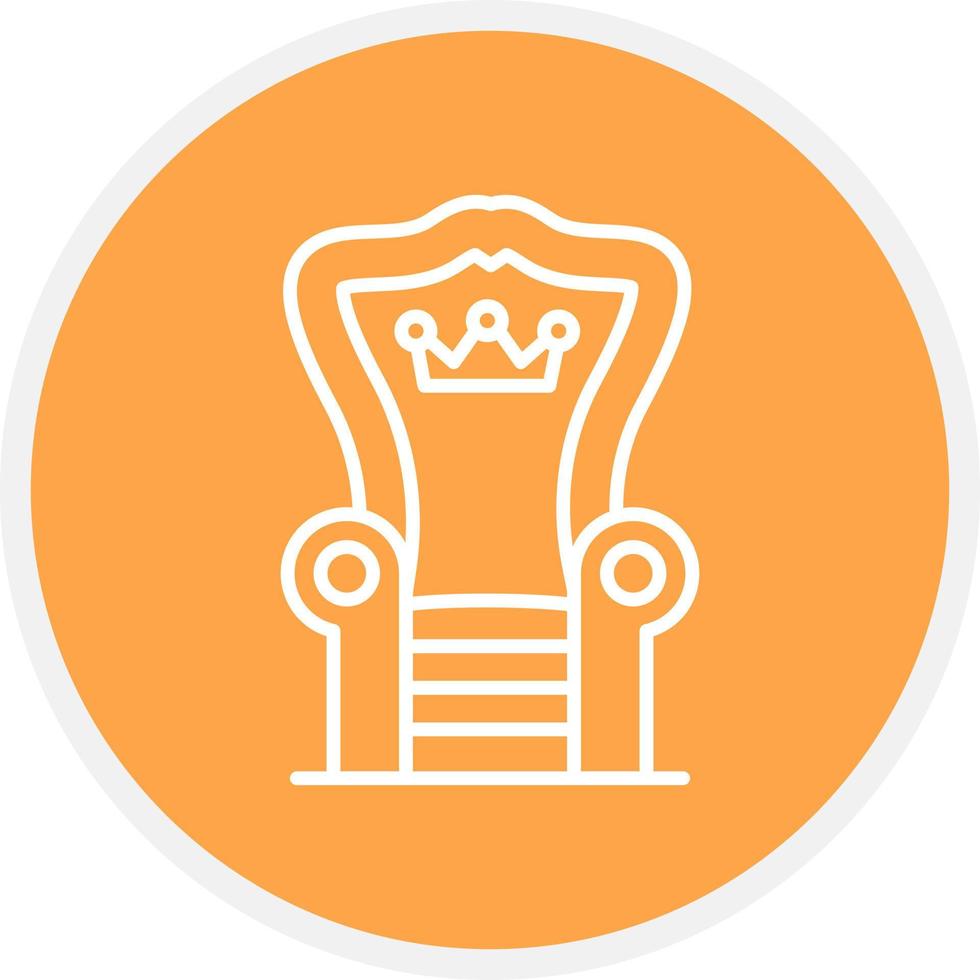 Throne Creative Icon Design vector