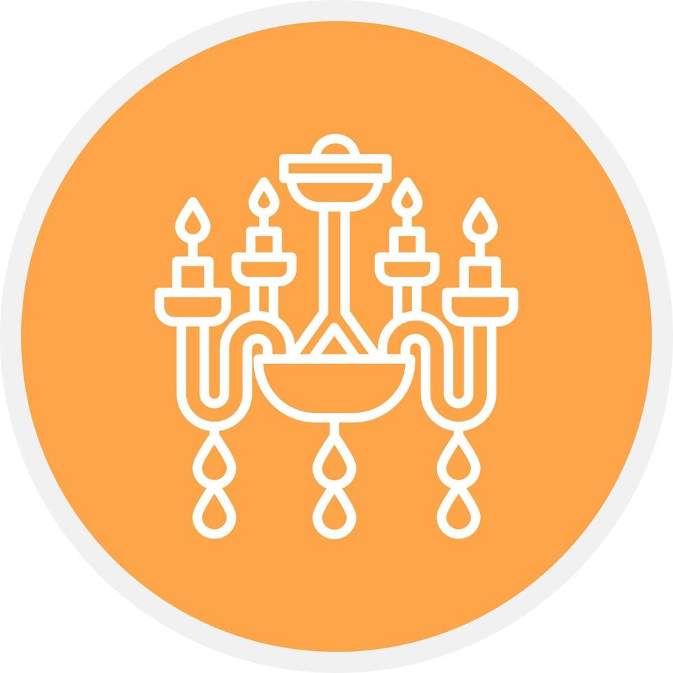 Chandelier Creative Icon Design vector