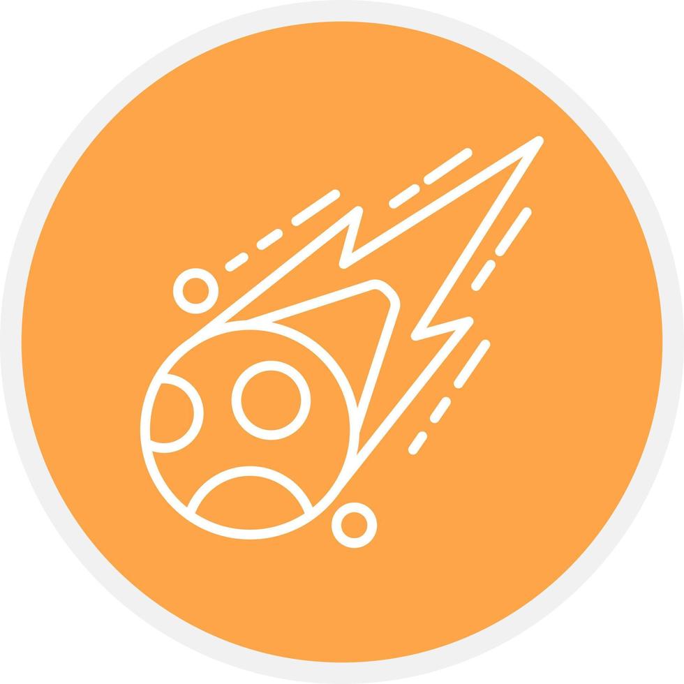 Meteorite Creative Icon Design vector