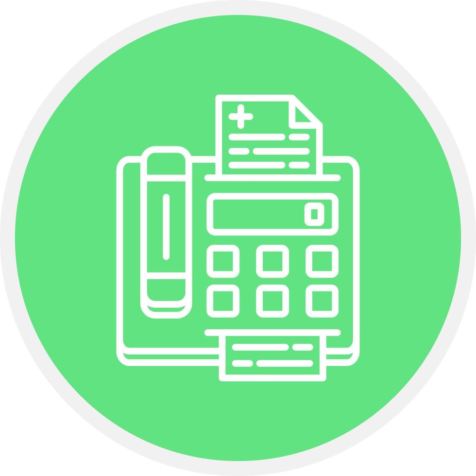 Fax Machine Creative Icon Design vector