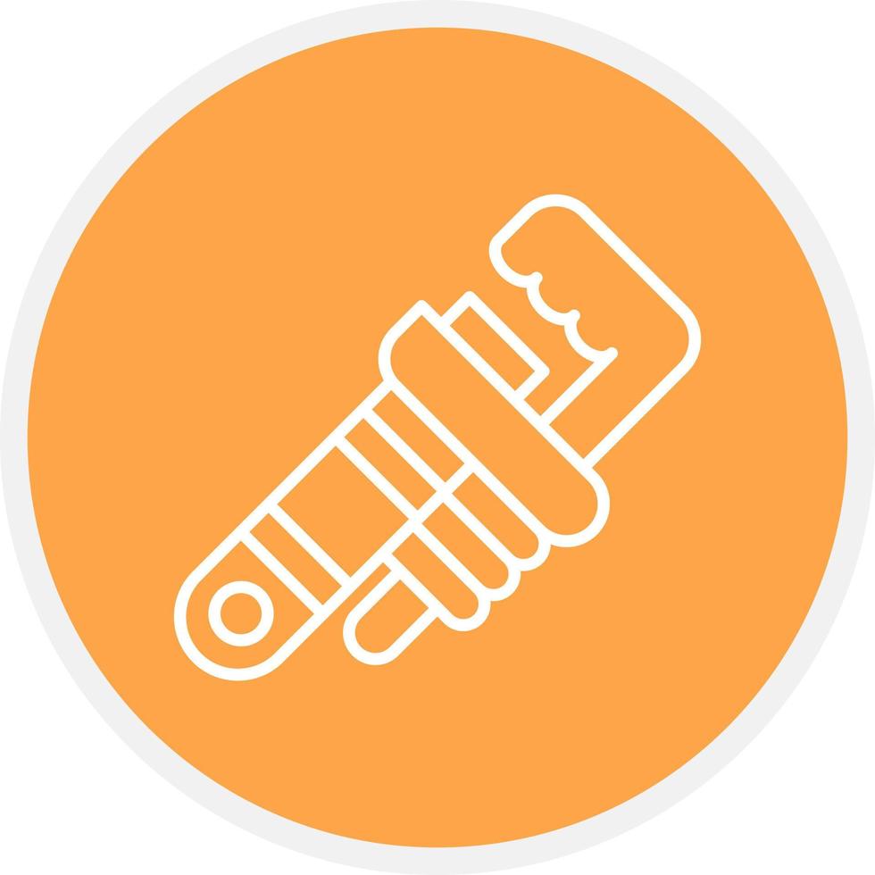 Pipe Wrench Creative Icon Design vector