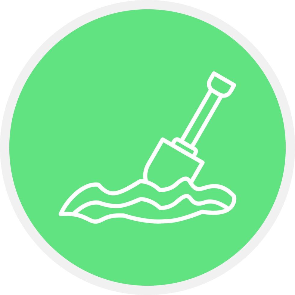Digging Creative Icon Design vector