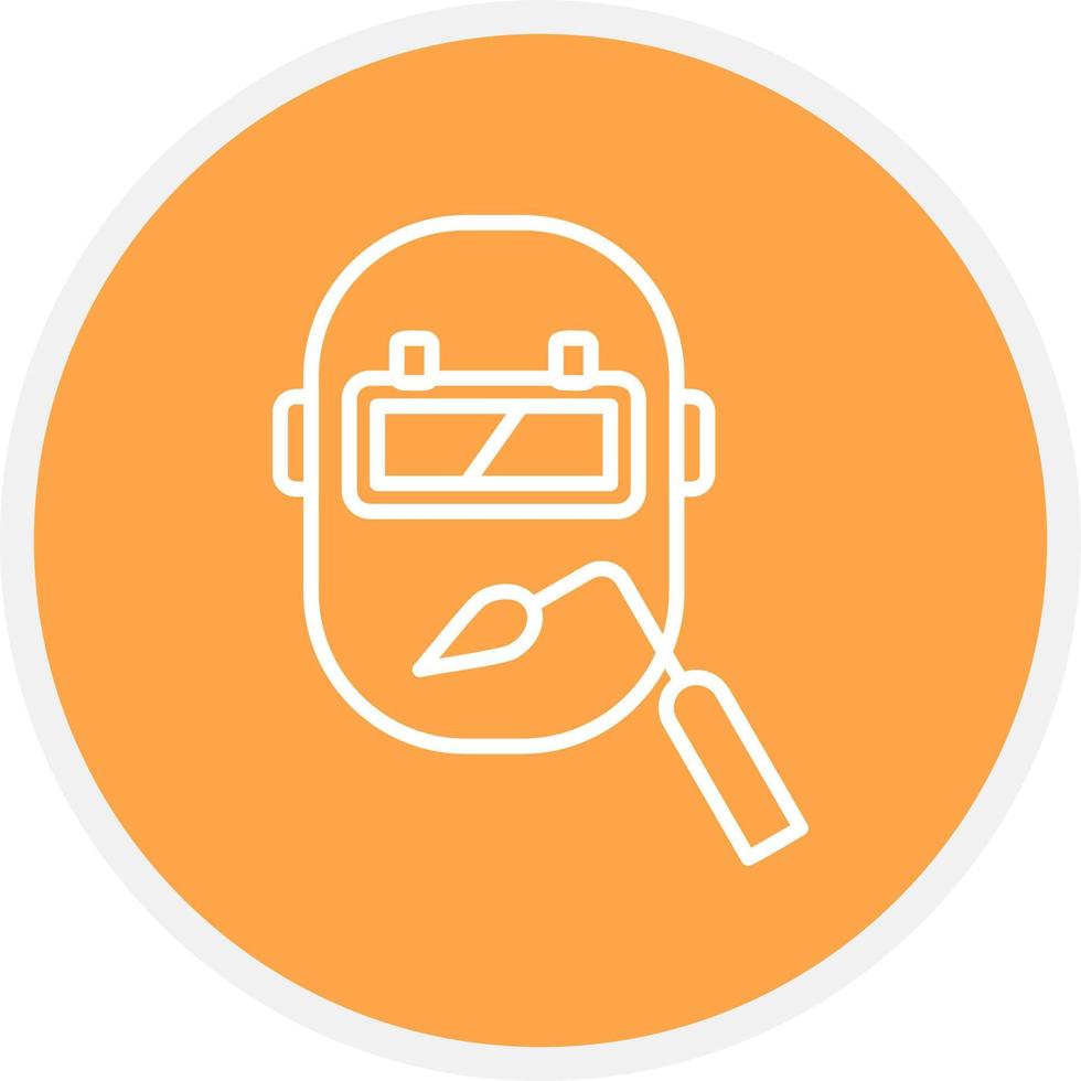 Welding Mask Creative Icon Design vector