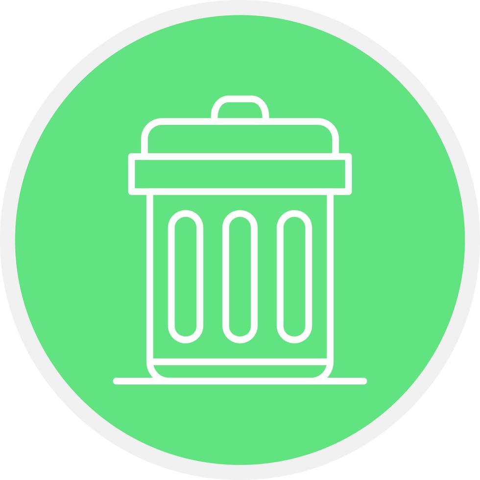 Trash Bin Creative Icon Design vector