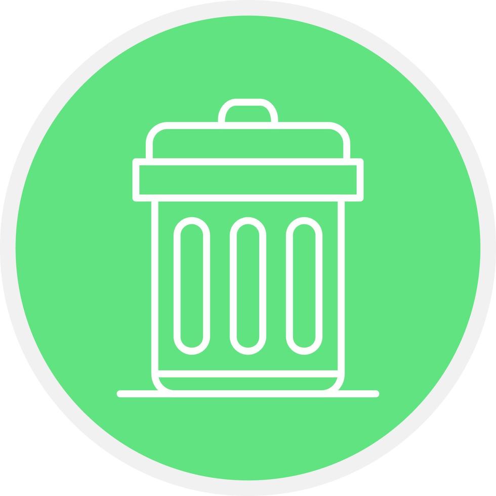 Trash Bin Creative Icon Design vector