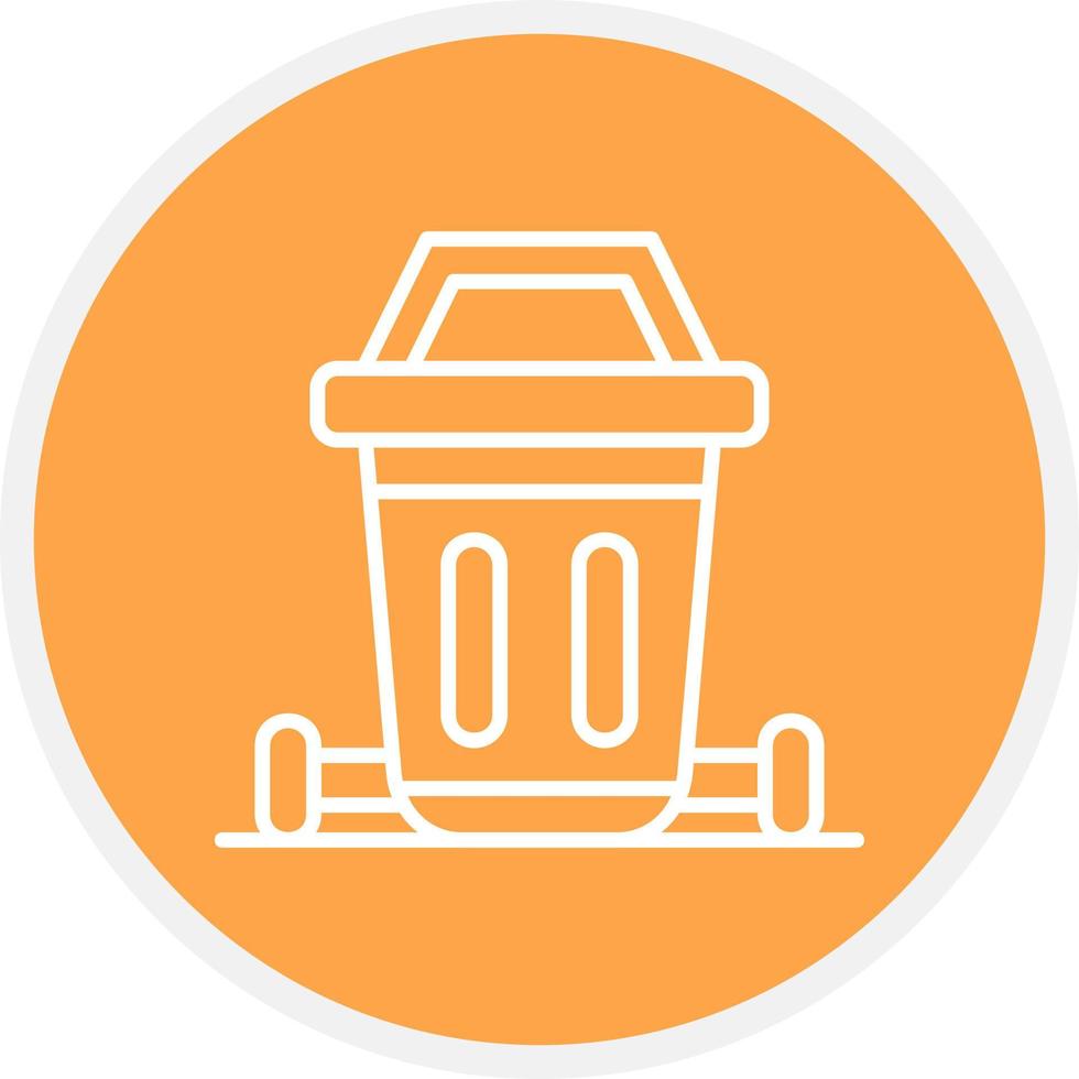Dustbin Creative Icon Design vector