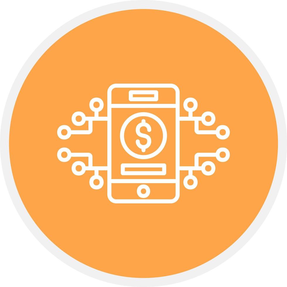 Digital Money Creative Icon Design vector
