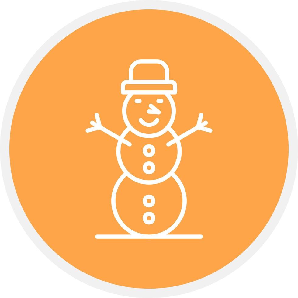 Snowman Creative Icon Design vector