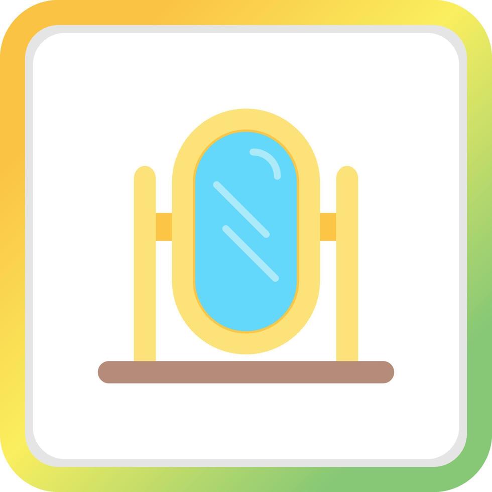 Mirror Creative Icon Design vector