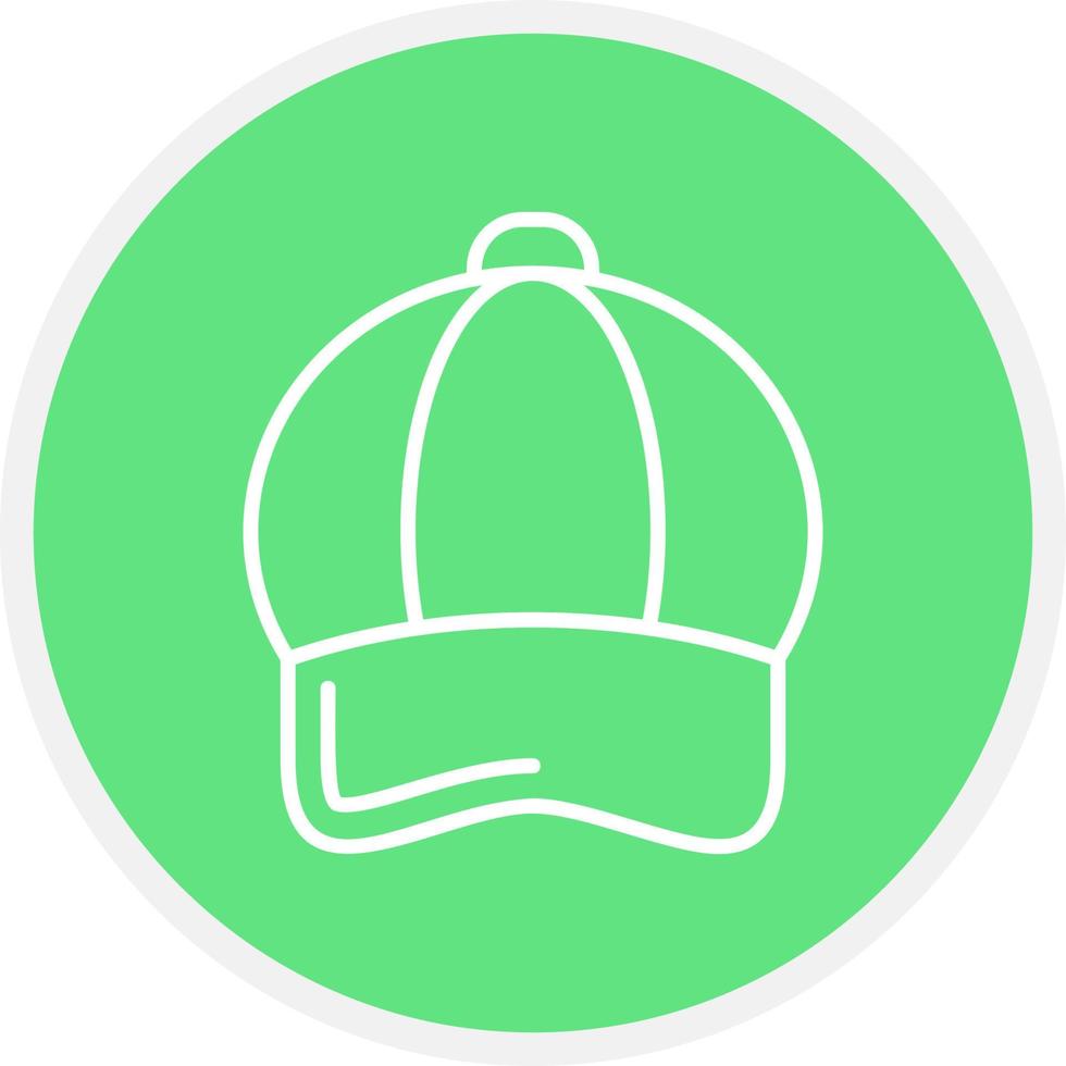 diseño de icono creativo de gorra vector