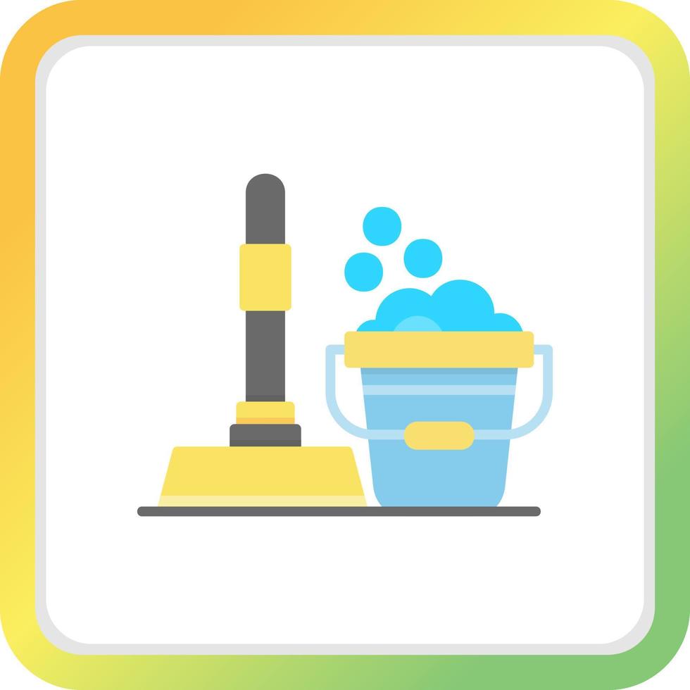 Floor Cleaner Creative Icon Design vector