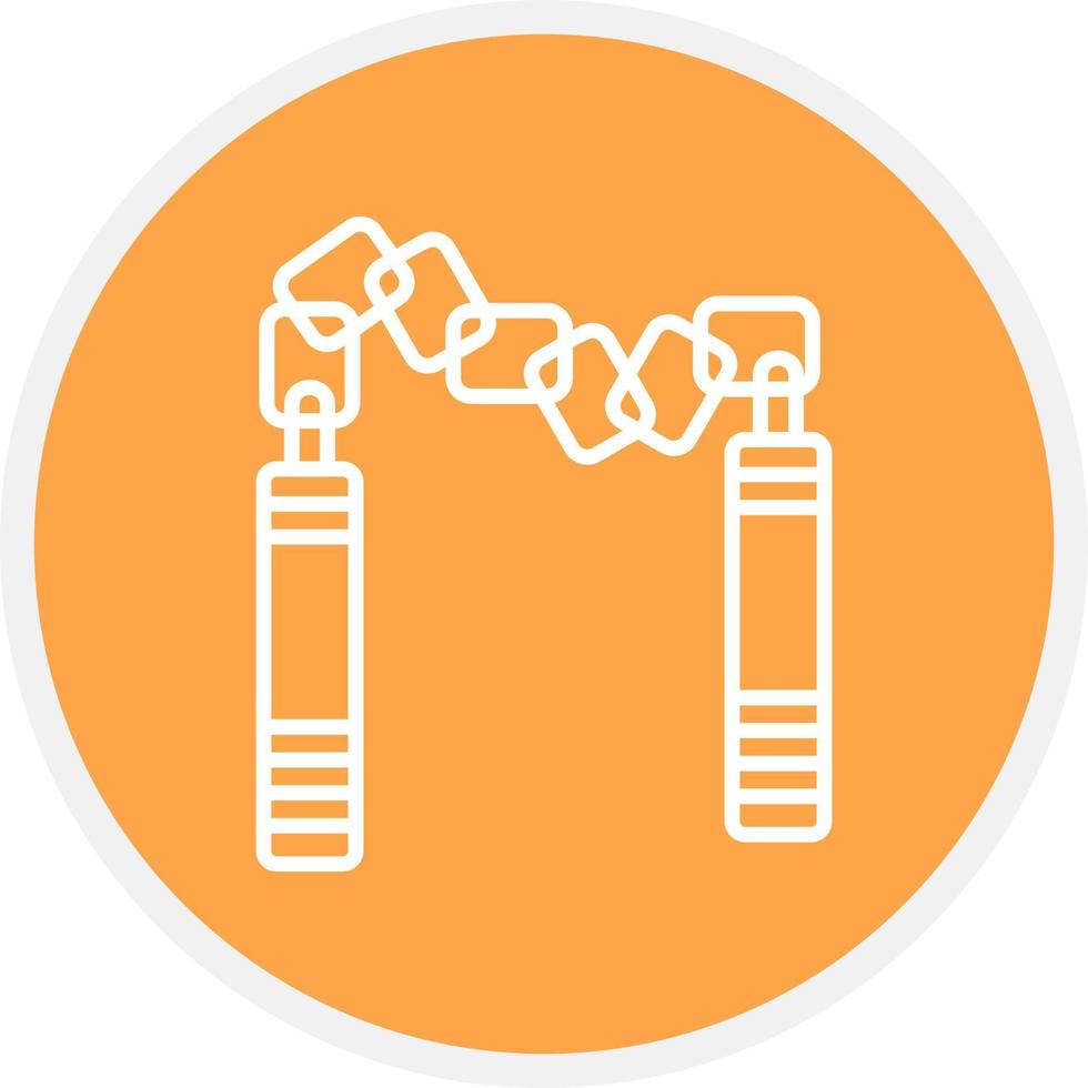 Nunchaku Creative Icon Design vector