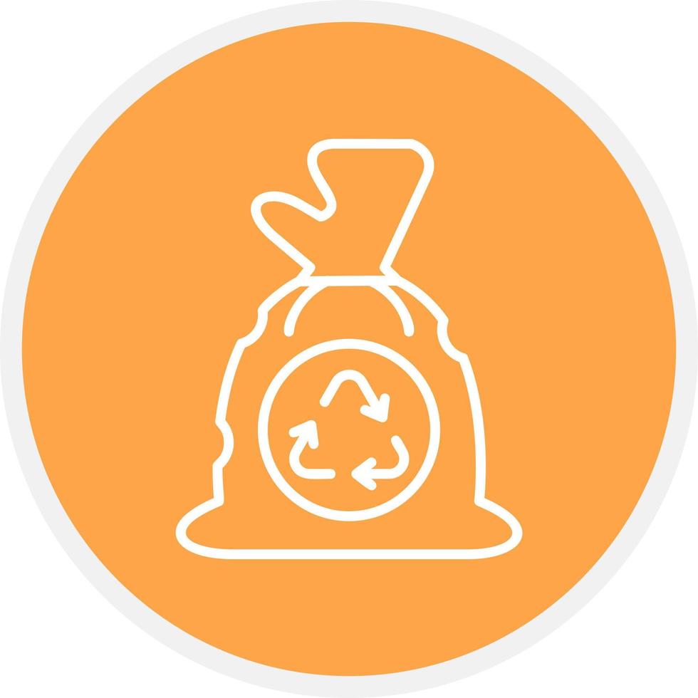 Garbage bag Creative Icon Design vector