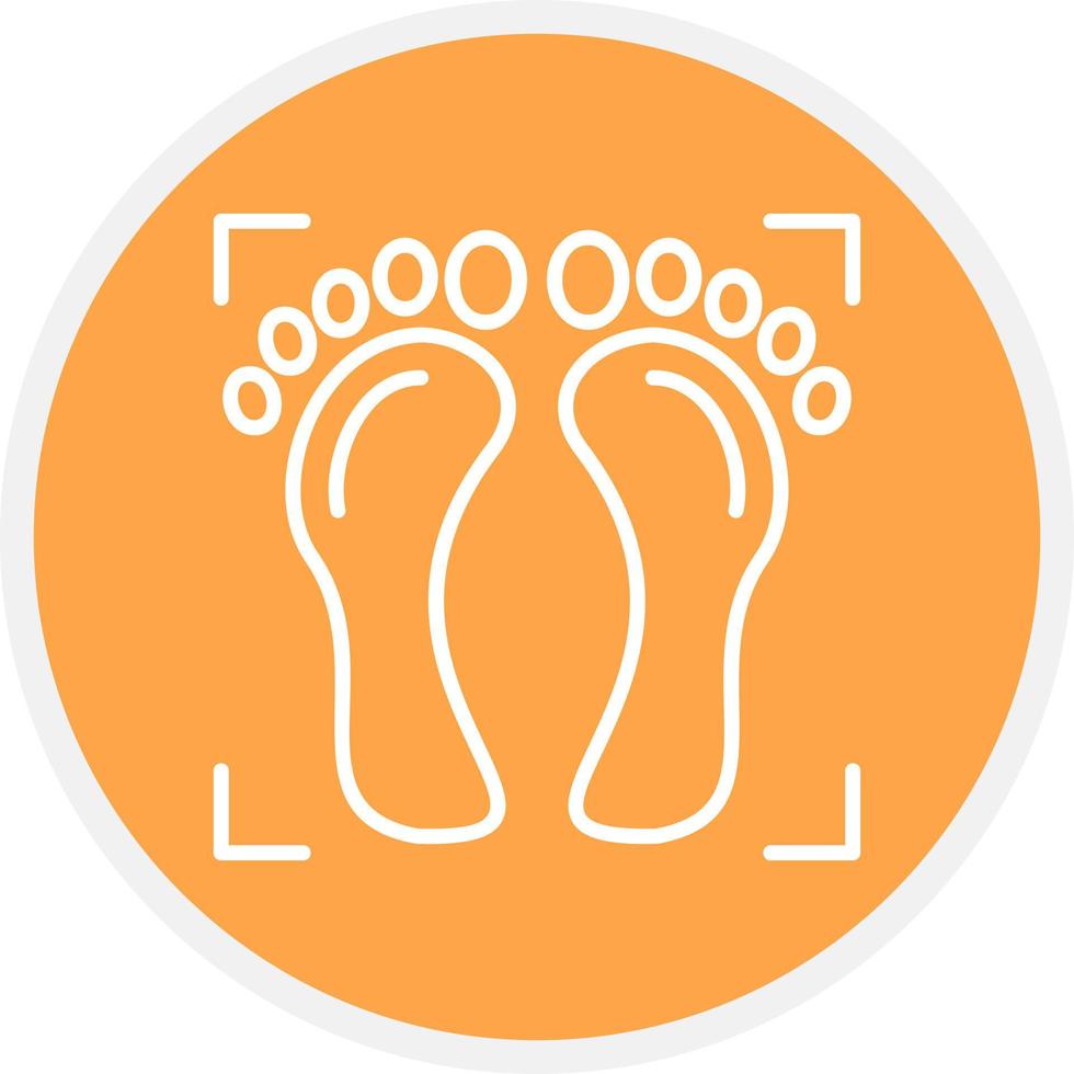 Foot Print Creative Icon Design vector