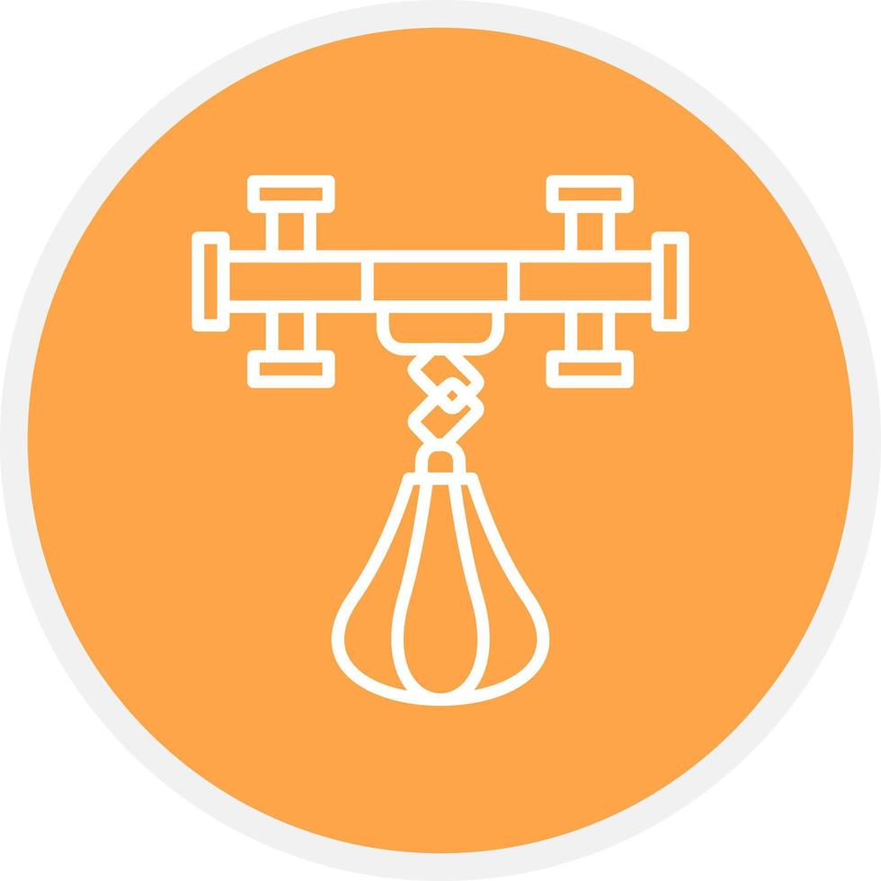 Punching Ball Creative Icon Design vector