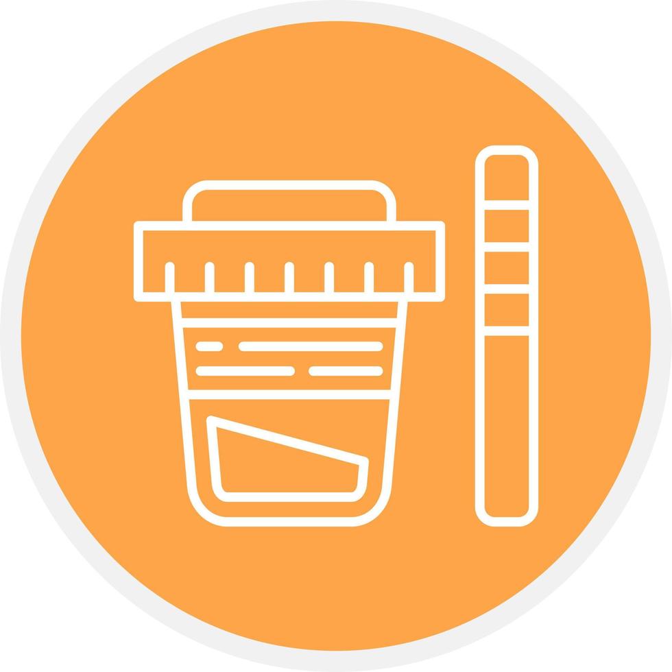 Urine Test Creative Icon Design vector