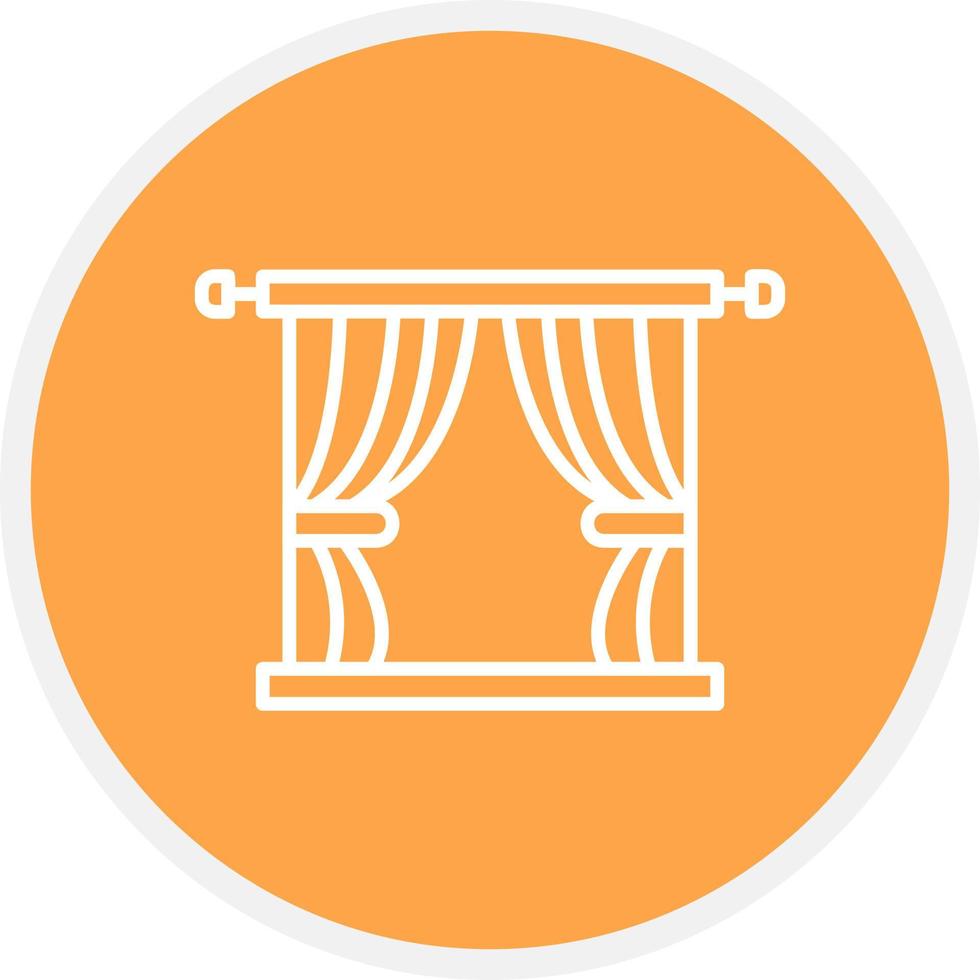 Curtain Creative Icon Design vector