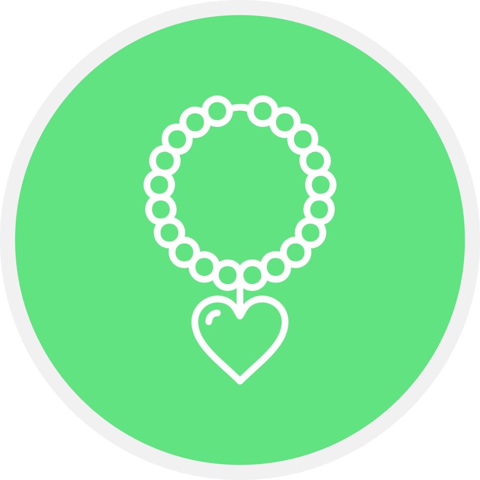 Pearl Necklace Creative Icon Design vector