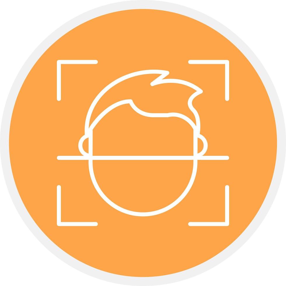 Face Id Creative Icon Design vector