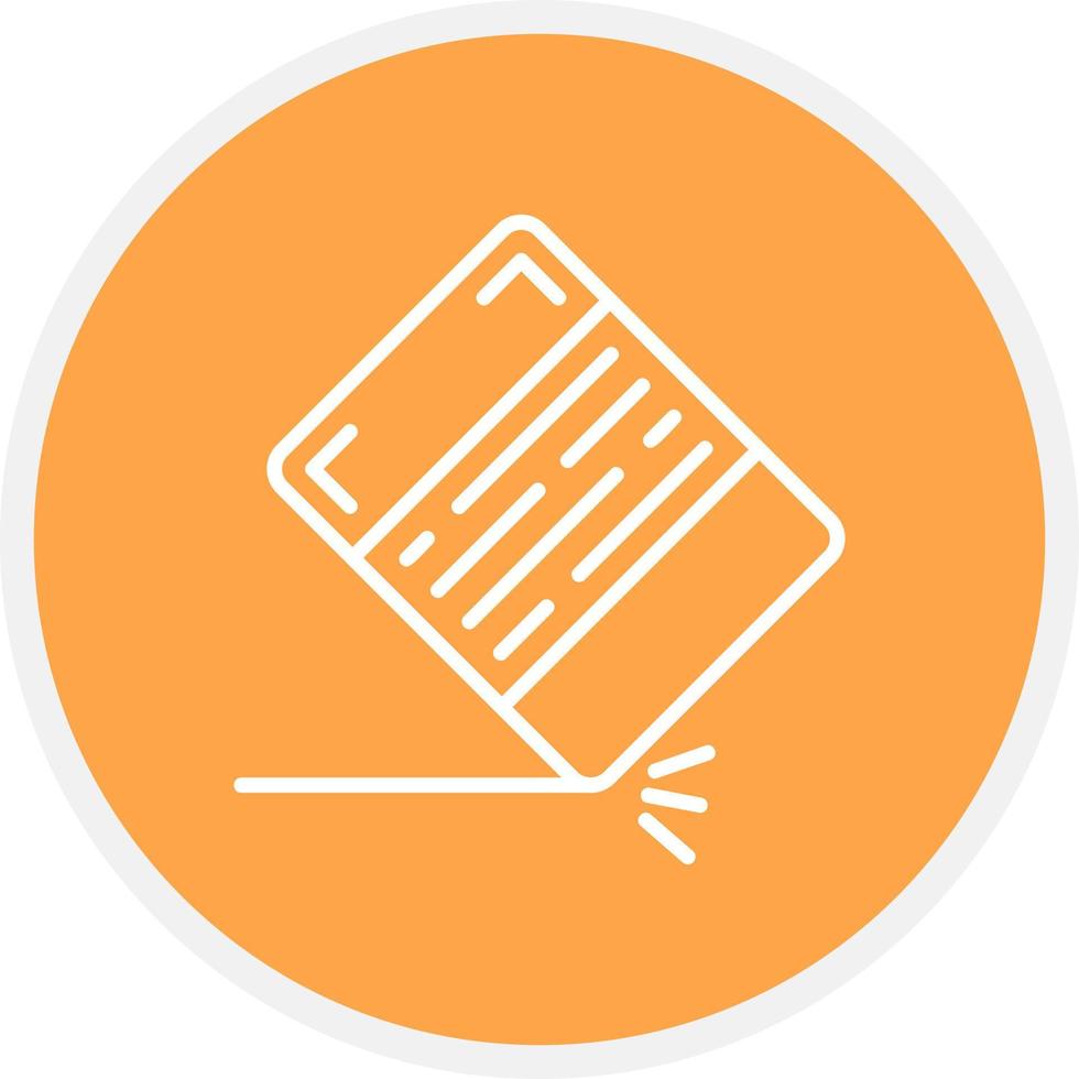 Erase Creative Icon Design vector