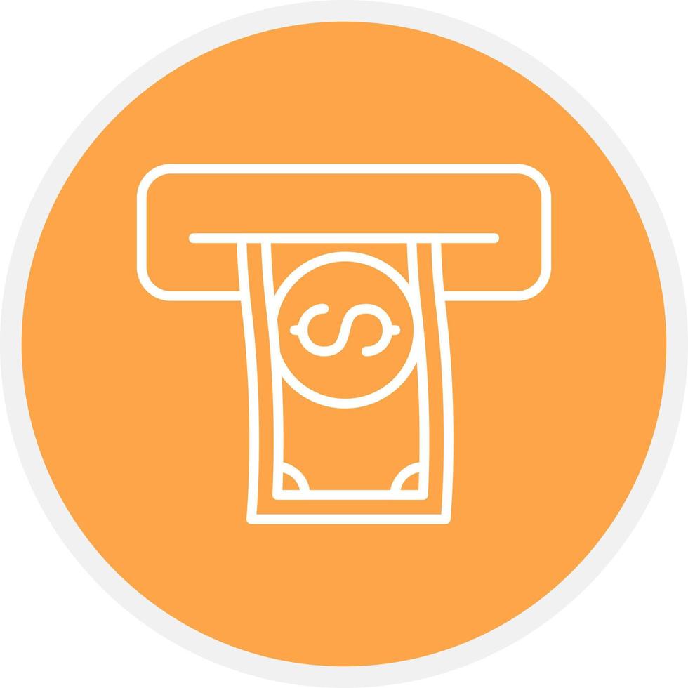 Withdrawal Creative Icon Design vector