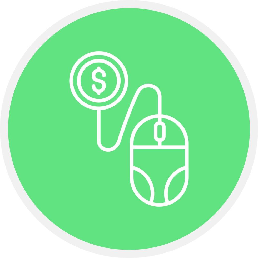 Pay Per Click Creative Icon Design vector