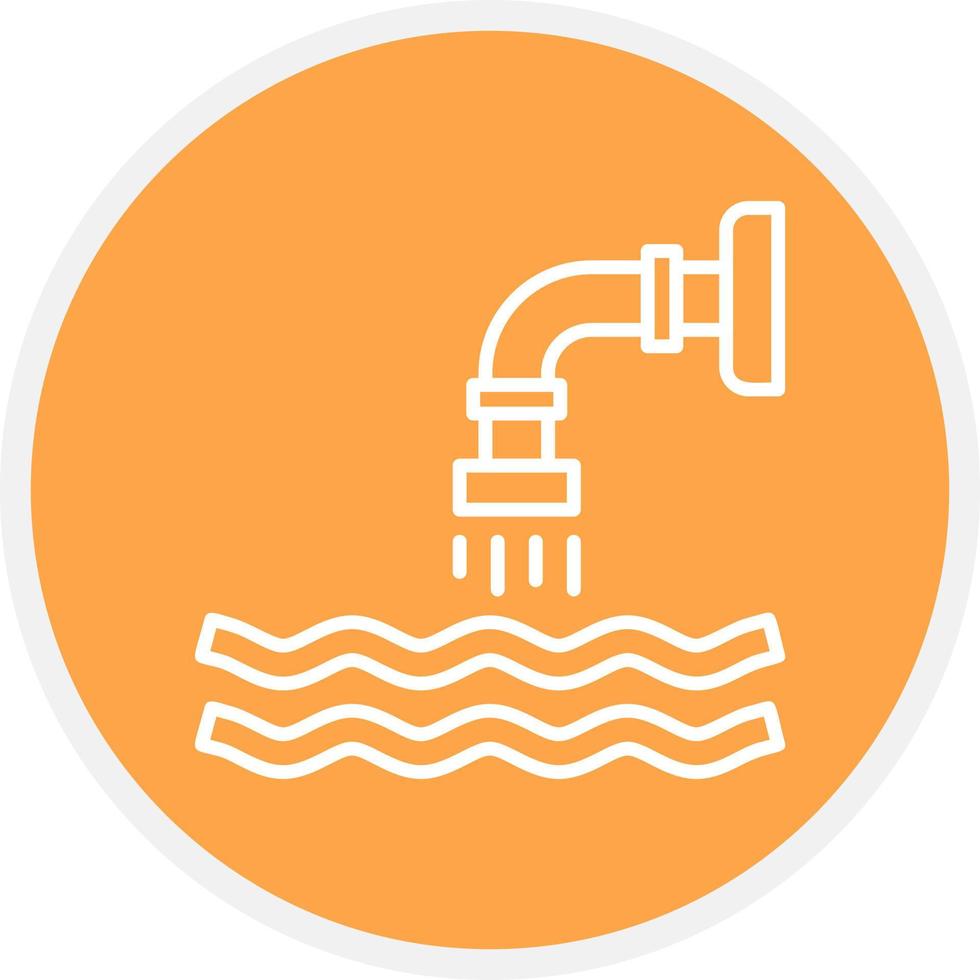 Waste Water Creative Icon Design vector