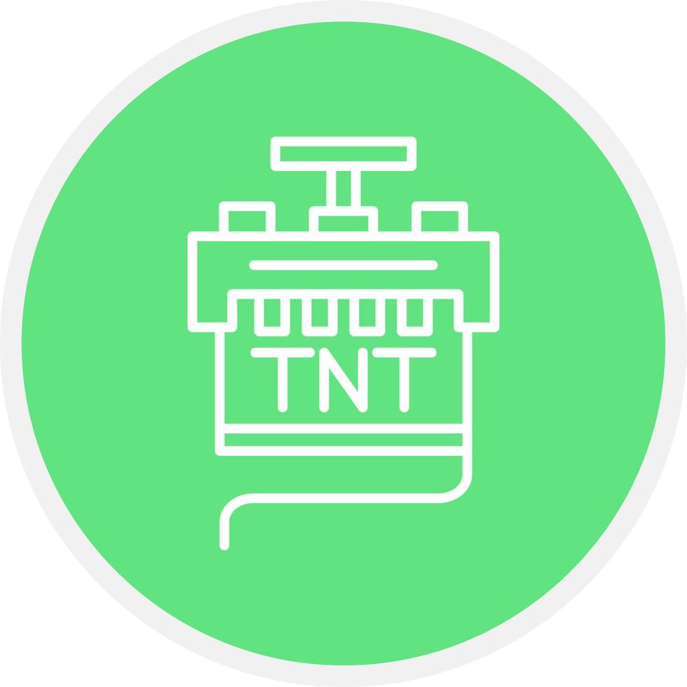 diseño de icono creativo tnt vector