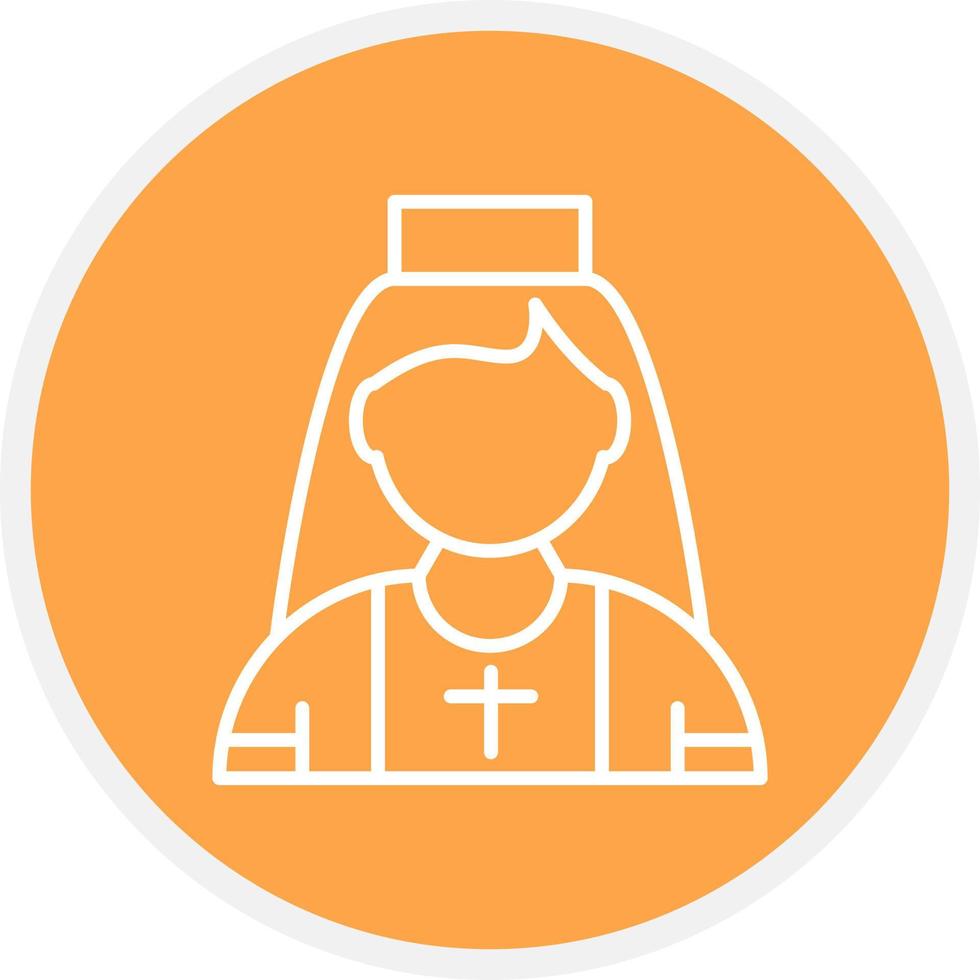 nun Creative Icon Design vector