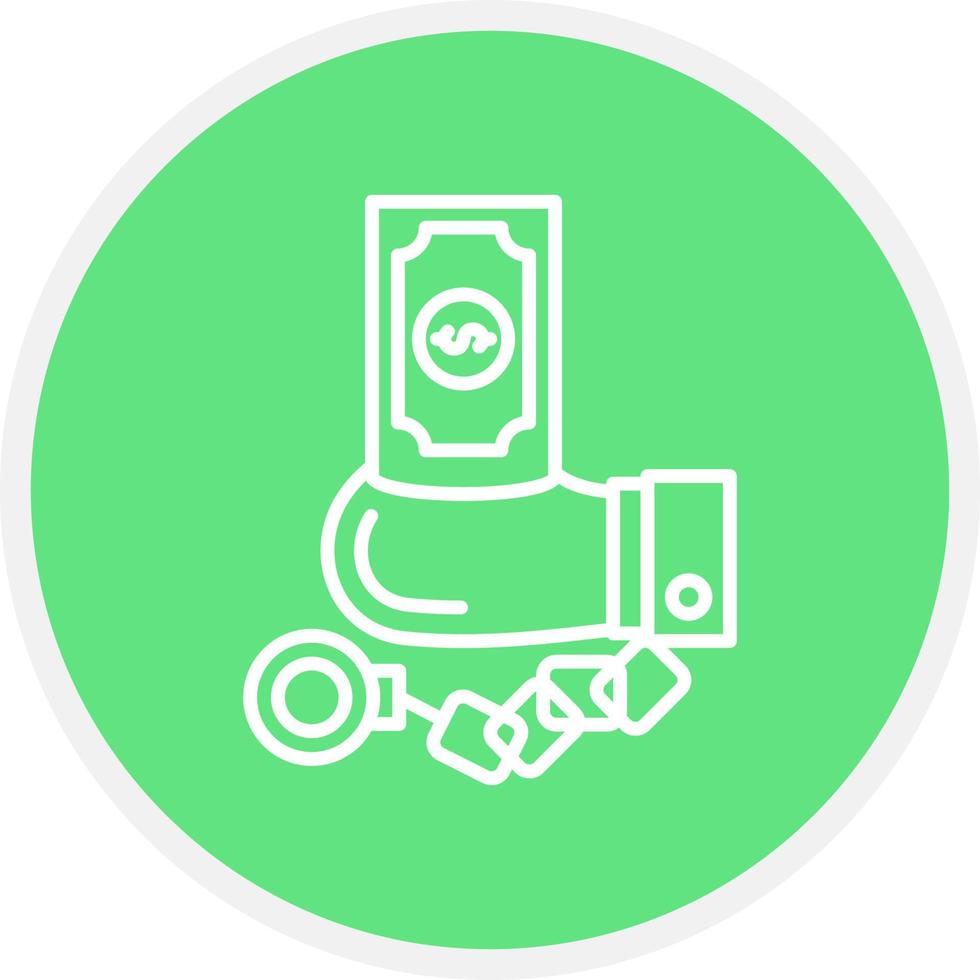 Corruption Creative Icon Design vector