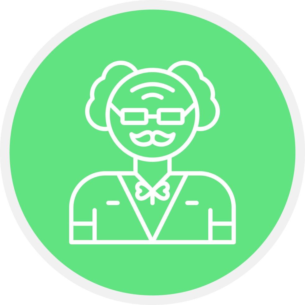 Old Man Creative Icon Design vector