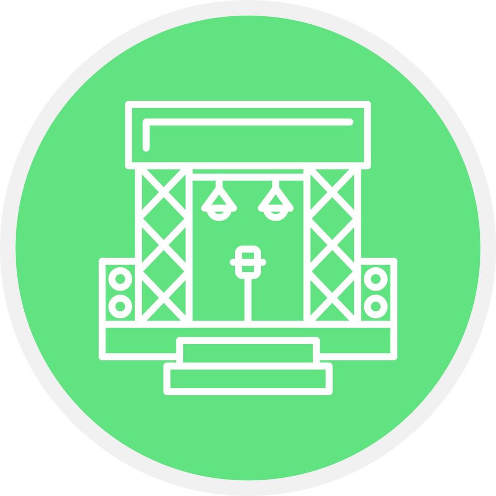 Stage Creative Icon Design vector