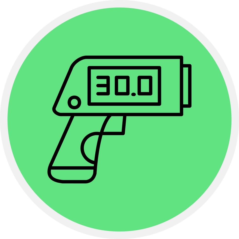 Thermometer Gun Creative Icon Design vector