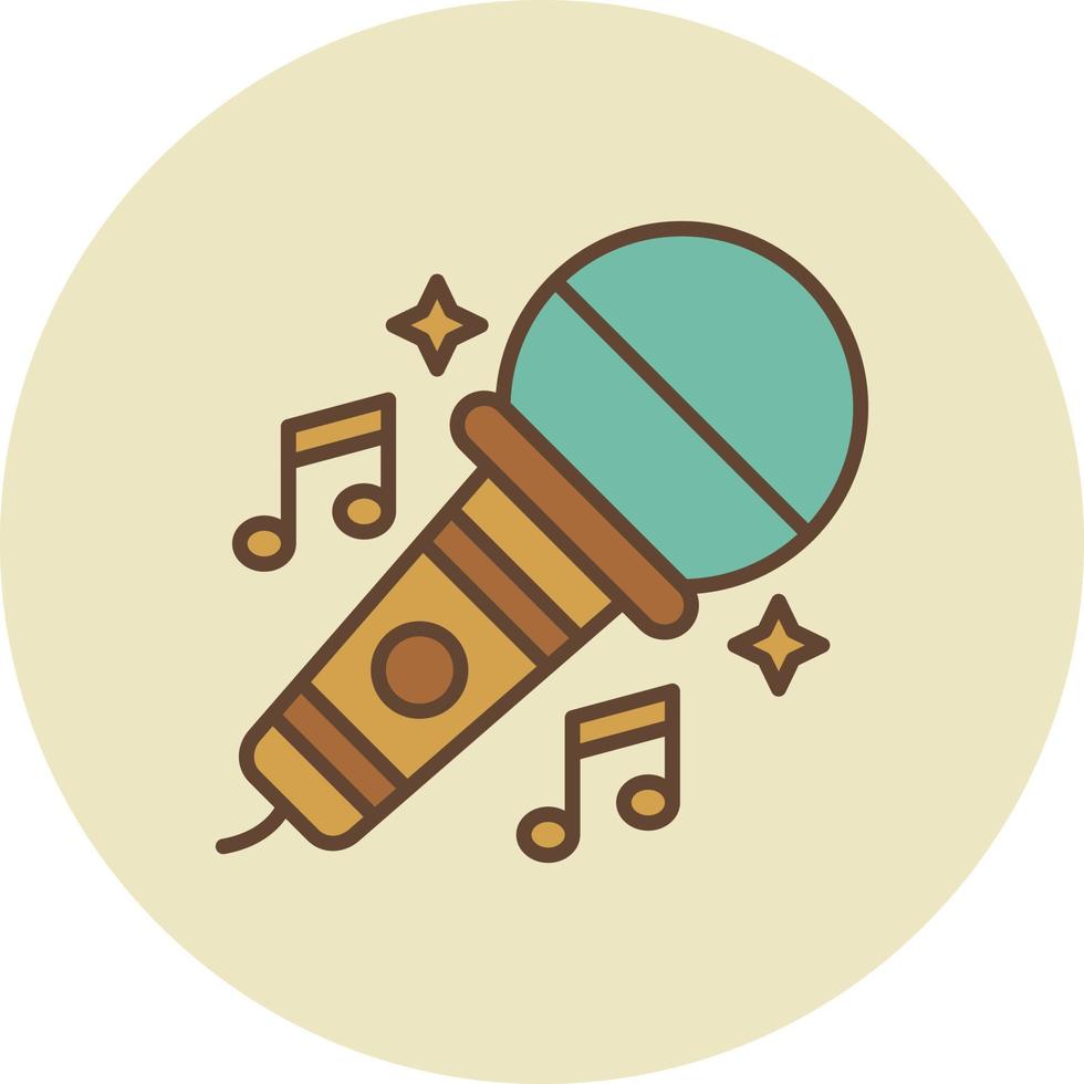 Karaoke Creative Icon Design vector