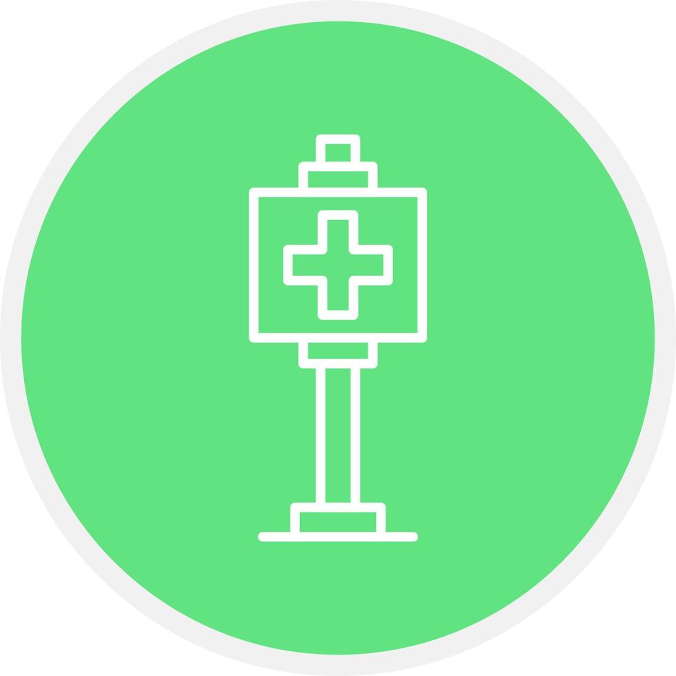 Healthcare Sign Board Creative Icon Design vector