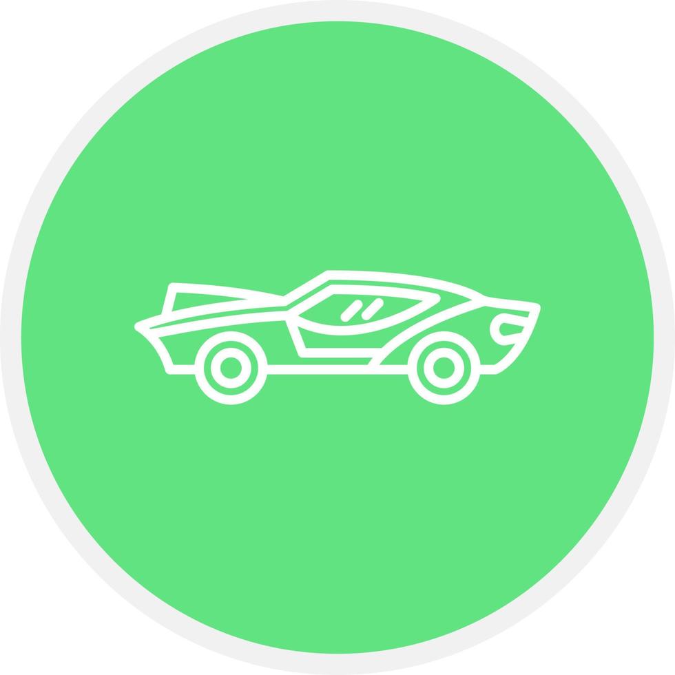 diseño de icono creativo de coche deportivo vector