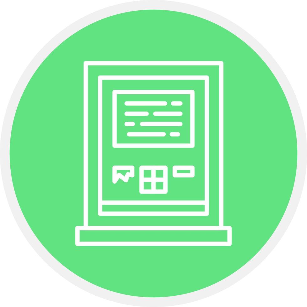Atm Machine Creative Icon Design vector