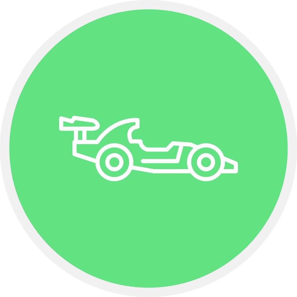 diseño de icono creativo f1 vector