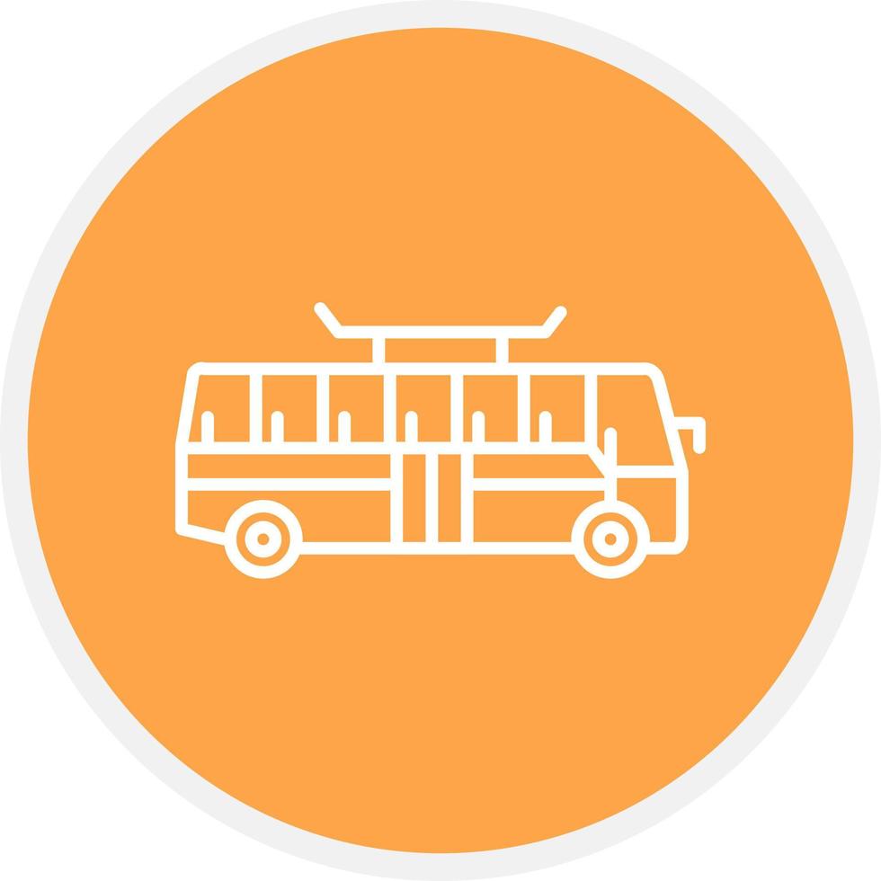 Bus Creative Icon Design vector