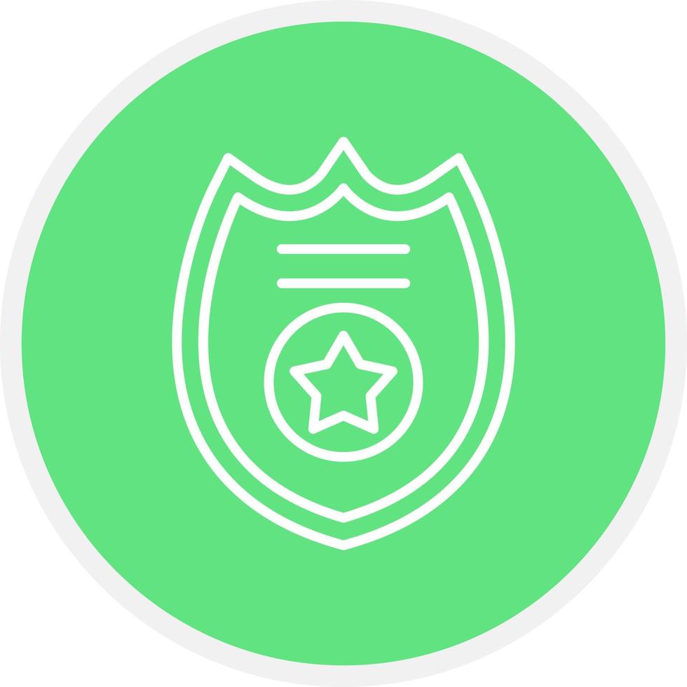 Police Badge Creative Icon Design vector