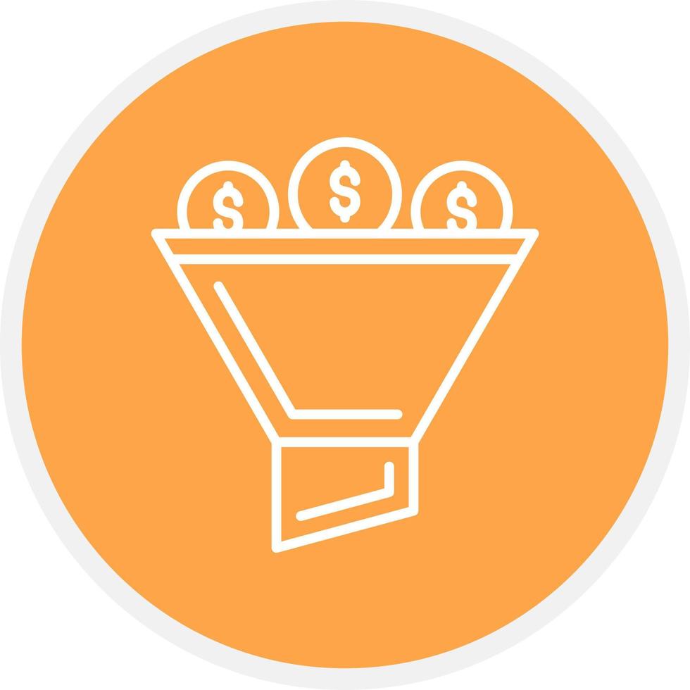 Funnel Creative Icon Design vector
