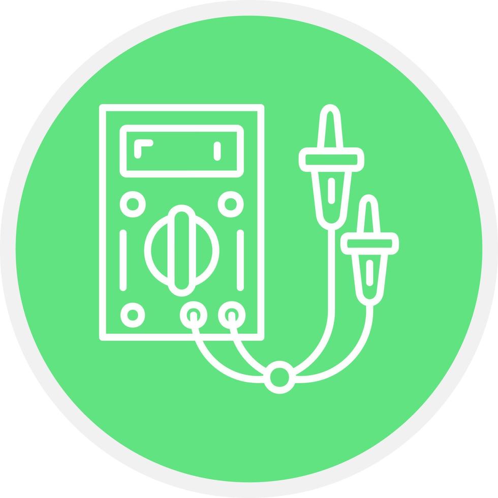 Electric Tester Creative Icon Design vector