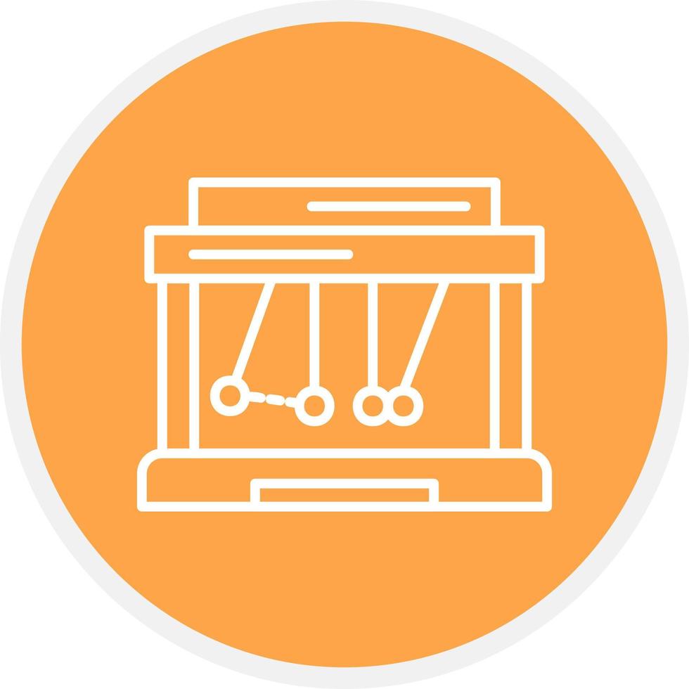 Newton Cradle Creative Icon Design vector