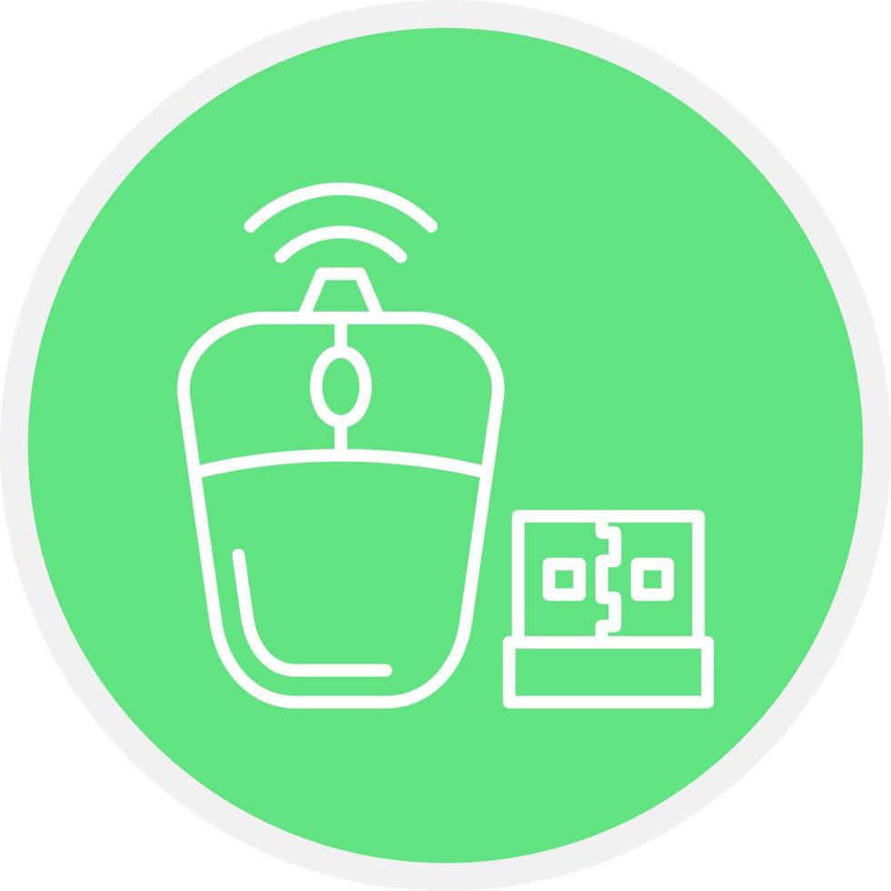 Wireless Mouse Creative Icon Design vector
