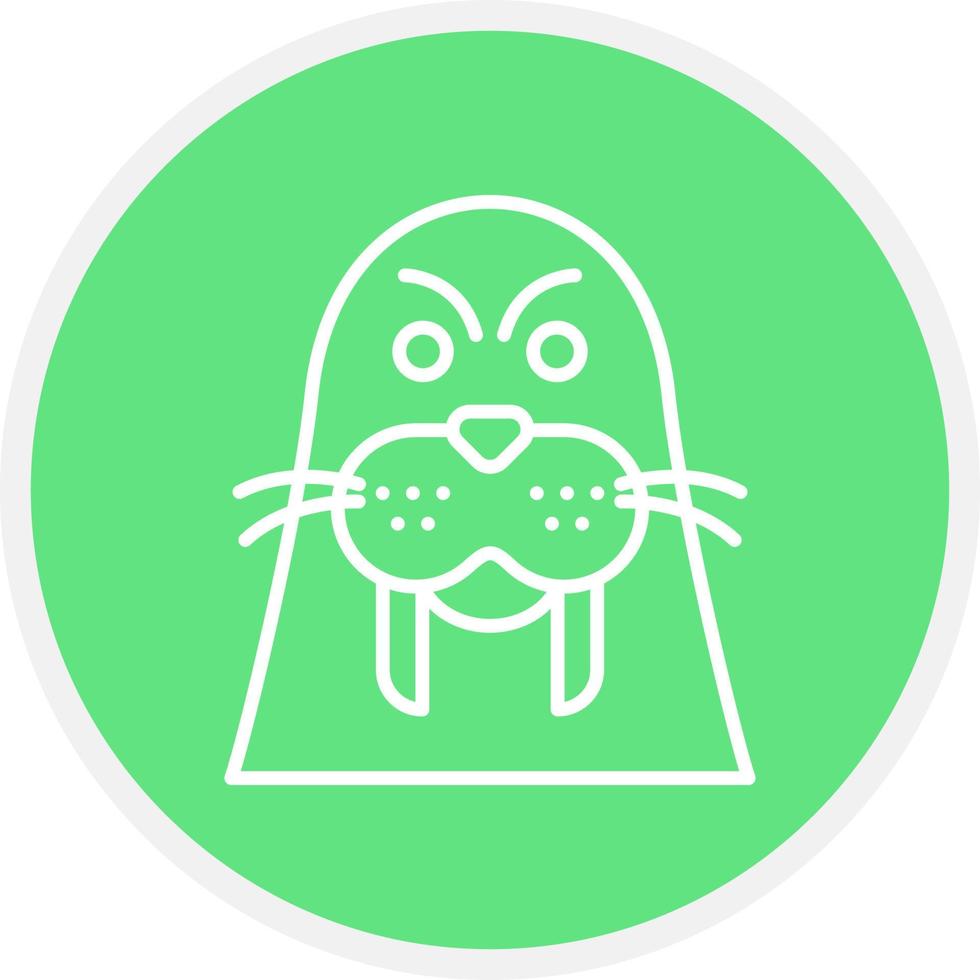 Walrus Creative Icon Design vector