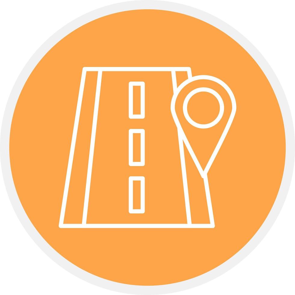 Road Location Creative Icon Design vector