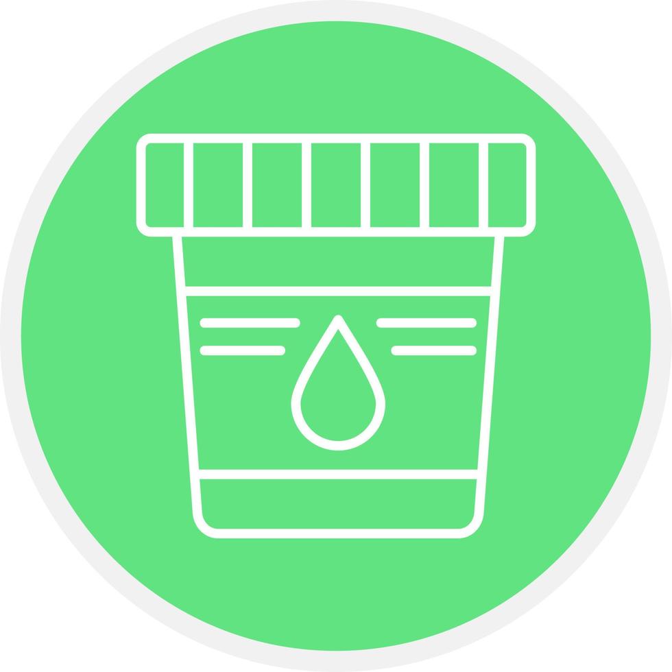 Urine Sample Creative Icon Design vector